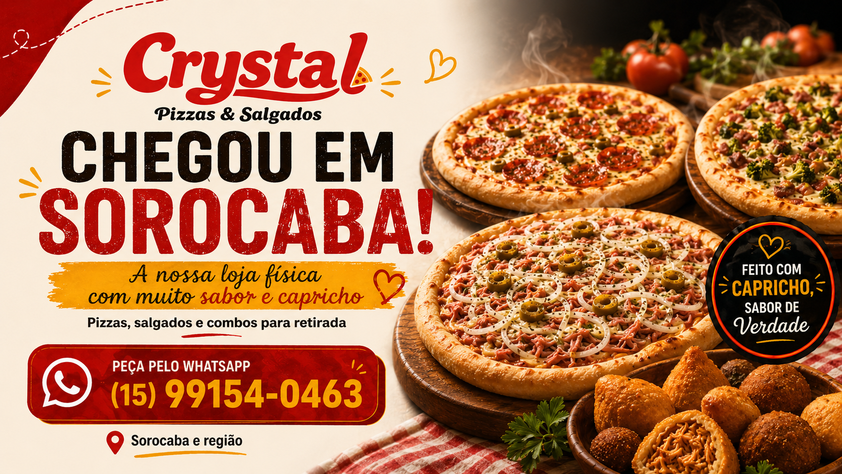 Crystal Pizzas em Sorocaba